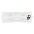 Creative Knitwear Southern Arkansas Muleriders Infant Girls White Solid Hair Knot Headband Embroidered Logo - Size Newborn - 4T