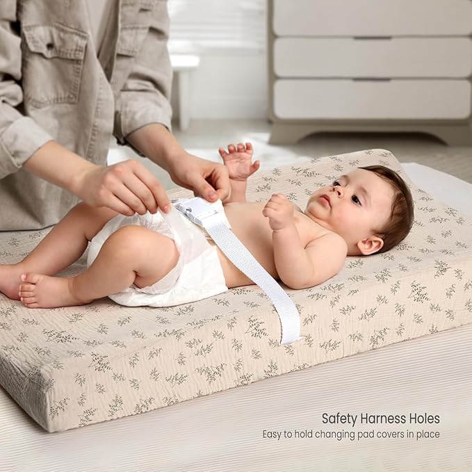 lulumoon Muslin Changing Pad Covers: Baby Cotton Changing Table Covers - Soft Changing Pad Sheets for Boys Girls