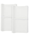 Changing Pad Cover for Baby Girls Boys, Muslin Changing Table Pad Covers with Boho Style, Neutral Color Soft and Breathable (White & White)