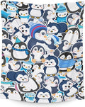 Penguin Throw Blanket for Teens - 50" x 60" Inches Cute Penguin Blanket Gift for Girls - Blue Soft Cozy Throws for Couch, Bed & Travel