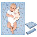 Vegan Leather Baby Changing Mat - Wipeable Portable Changing Pad, Foldable Travel Changing Mat for Baby, Newborns Toddlers Shower Gifts (Animal,20"*28")
