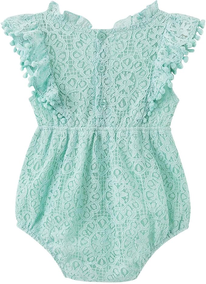 Simplee kids Baby Girl Knit Romper Fall Sleeveless Pompoms Rompers Newborn Little Girl Overall Jumpsuit Outfits