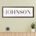 EGD Custom Family Name Wall Sign | Personalized Nameplate for Family Room, Living Room, or Nursery | Custom Acrylic Name Sign | Multiple Size Options