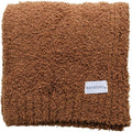SARANONI Bamboni Luxury Throw Blanket | Oversized Super Soft Plush Home Decorative Comfy Blankets for Couch or Bed | Caramel - X-Large 60” x 80”
