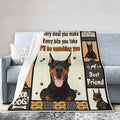Doberman Blanket Doberman Decor Throw Blanket Super Soft Flannel Lightweight Fluffy Plush Fuzzy Fleece Stuff Blanket Gifts for Dog Lover Girl Woman Adults Man Boys Kids Baby for Bed Sofa 60"X80"