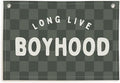 Lacama Green Long Live Boyhood Boys Room Decor, Boy Nursery Decor, Linen Banner Wall Hanging Canvas Banner Flag Decor for Toddler Boy Room Nursery 30x20 In
