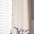 ENJOYBRIDAL Floral Curtains 96 Inch Length 2 Panels Tassel Drapes Rod Pocket Semi-Sheer Boho Daisy Bedroom Living Room Farmhouse Rustic Bohemian Window Curtain Panels