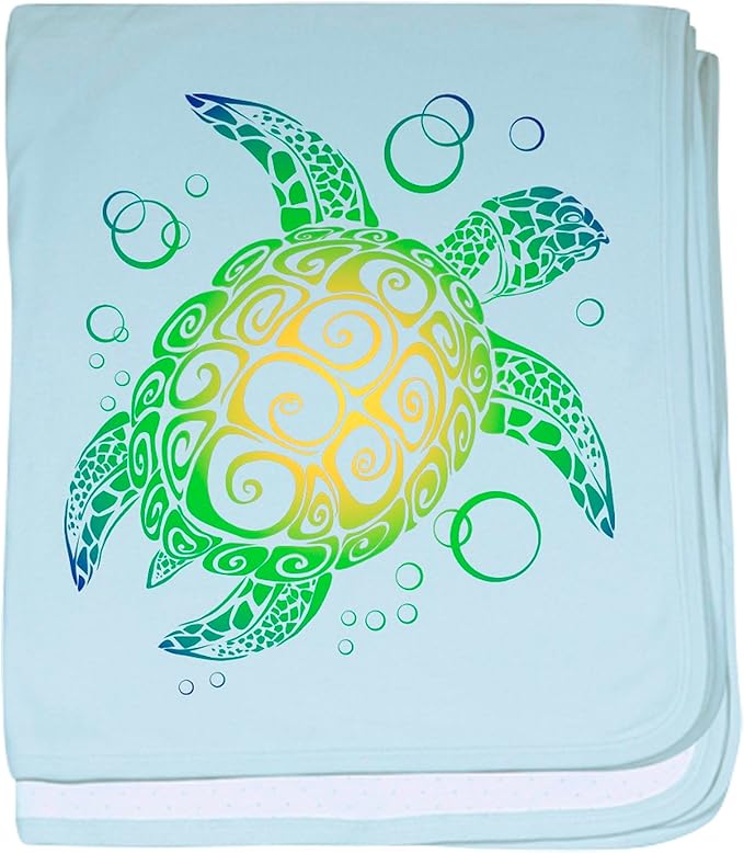 CafePress Sea Turtle Baby Blanket, Super Soft Newborn Swaddle