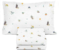 Sunny Side Up Kids Sheet Set with Fitted, Flat Sheets & Pillow Cover - Ultra-Soft Bedding with Pillowcase for Room Decor, White - The Mandalorian, 3 Piece Twin