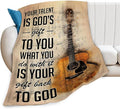 Tijuboni Guitar Music Throw Blanket Guitar Gifts for Girls Boys Women Men Kids Adults Soft Flannel Fleece Blanket for Couch Sofa Bed Home Decor 40"x50"