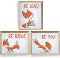 Fox Wall Art Prints (Set of 3) - Unframed - 11x14s | Inspirational and Whimsical Fox-Themed Wall Decor for Kids' Rooms, Nurseries, or Living Spaces | Wall Decor for Animal Lovers | Living Room Decor