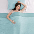 Elegear Revolutionary Cooling Blanket Throw Absorbs Heat to Keep Body Cool for Night Sweats, Arc-Chill 3.0 Cool Fiber Q-Max>0.5 for Hot Sleepers, Lightweight Summer Cold Blankets for Sleeping, Green
