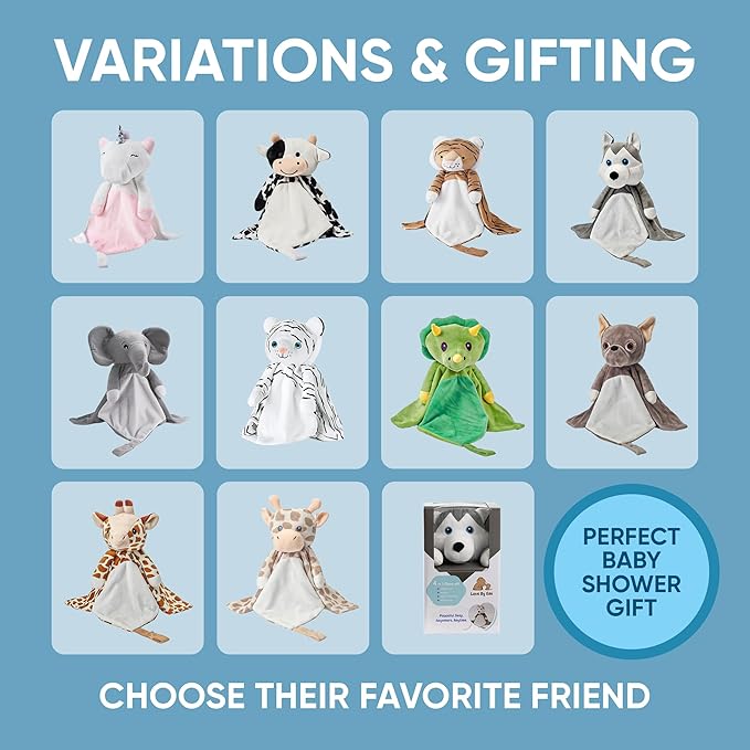 4-in-1 Sound Machine, Baby Lovey, Blanket - White Noise & Lullaby Plush Tiger - Calms & Reduces Wakeups, Helps Toddler Sleep Longer - Proven Sleep Aid -Musical BPA-Free, Machine Washable Newborn Gift