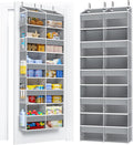 PureSpace 5-Tier Over The Door Organizer with 10 Side Mesh Pockets & Clear Windows, 80 lb Weight Capacity Hanging Storage for Bathroom, Bedroom, Nursery, Kitchen, Organizer Toys, Shoes, Diapers