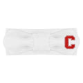 Creative Knitwear Cornell Big Red Infant Girls White Solid Hair Knot Headband Embroidered Logo - Size Newborn - 4T