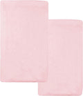 American Baby Company 2 Pack 100% Natural Cotton Fitted Cradle/Bassinet Sheets 36" x 18" - Soft, Breathable & Hypoallergenic Bed Sheets, Pink, Neutral for Boys & Girls