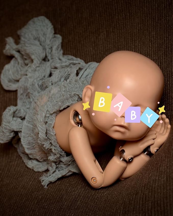 Travel Size Newborn Photography Beanbag 32” | Bean Filling Not Included | Professional Faux Leather Poser | Baby Photo Prop & Pose Pillow Shapable - Newborn Photography Props