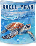 Sea Turtle Throw Blanket - 40" x 50" Inches Cartoon Blanket Gifts for Girls Boys - Blue Soft Cozy Throws for Sofa, Crib & Bed