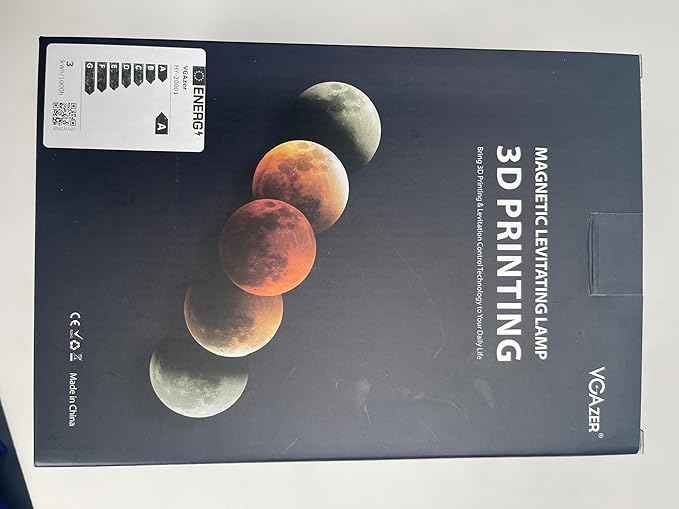 VGAzer Levitating Moon Lamp,Floating Moon lamp,Floating and Spinning in Air Freely with 3D Printing Moon Lamp Has 16 Colors 20 Modes for Unique Christmas Gifts,Room Decor,Office Toys