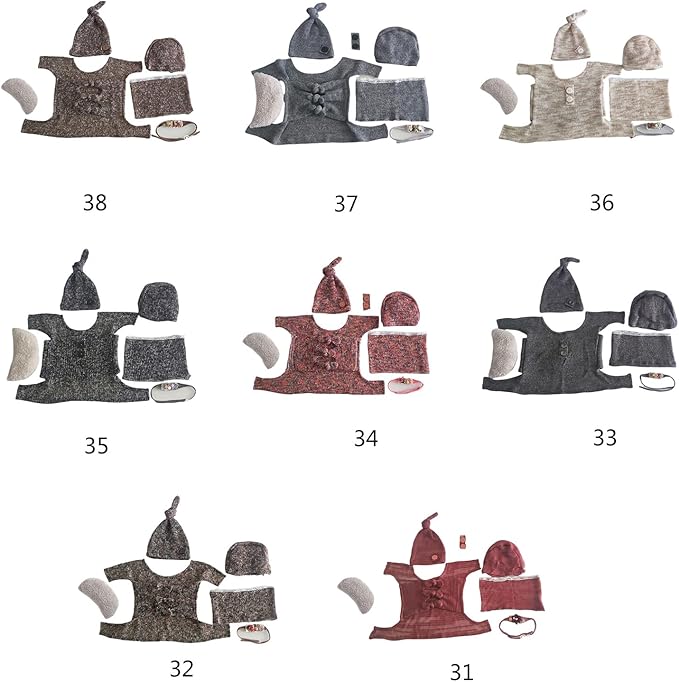 Baby Photography Props Hat Wrap Newborn Photo Props Photoshoots Accessories Infant Photo Stretchy Knit Wrap Blanket Accessories