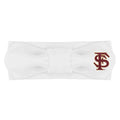 Creative Knitwear Florida State Seminoles Infant Girls White Solid Hair Knot Headband Embroidered Logo - Size Newborn - 4T