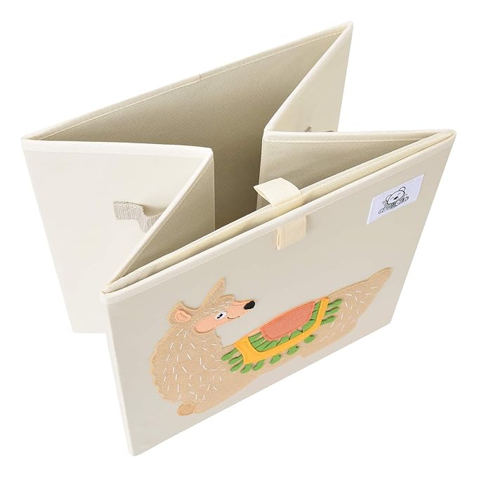CLCROBD Foldable Animal Cube Storage Bins Fabric Toy Box/Chest/Organizer for Toddler/Kids Nursery, Playroom, 13 inch (Dolphine)