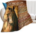 Horse Blanket Horse Gifts for Girls Women Men Horse Throw Blanket for Kids Adults Soft Warm Cozy Fleece Blanket for Couch Sofa Bed 60"x80"