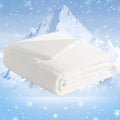 NTBAY Cooling Blanket Queen, 90x90 Inches - Lightweight Summer Bed Blanket for Hot Sleepers, Japanese Double-Sided Q-Max 0.45 Cooling Fabric, White