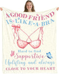 Friends Blanket Gifts for Women, Birthday Gifts for Women, Friendship Gifts for Bestie BBF, Funny Throw Blanket for Friends Female, Best Friend Blankets 50"x60", Gift for Christmas Thanksgiving
