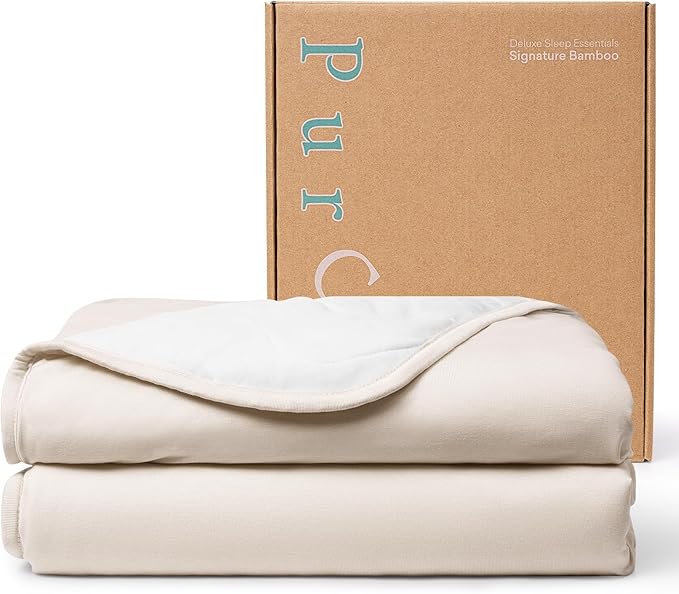 PurComfy Supersoft Toddler Comforter, Premium Bamboo Viscose Crib Blanket, Breathable 1.0 Tog Crib Quilt for All Seasons 39"×55"