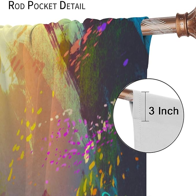Ocean Blackout Curtain, Untouched Wild Underwater Aquatic World Corals Exotic Fishes Seascape Curtain for Living Room Cafe Set 2 Panels,42x45 Inches, Style-2
