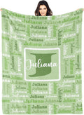 Dr.TOUGH Name Blanket Personalized Blanket for Adult Kids Flannel Customized Personalized Blankets and Throws