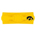 Creative Knitwear Iowa Hawkeyes Infant Girls Gold Solid Hair Knot Headband Embroidered Logo - Size Newborn - 4T