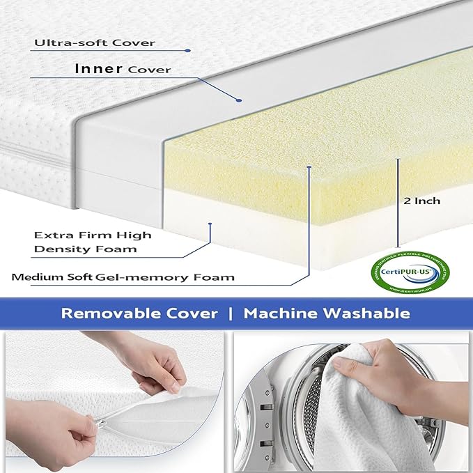 Portable Mini Baby Crib 4 in 1 with Memory Foam Mattress(38"by24") Included, Cunas para Bebes 2025 Convertible Crib 6 in1 with Foldable Storage Baby Playpen Bassinet Bedside Sleeper Bed(White)