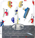 Frenchie Mini Couture, Boys Pack N Play Sheets, 100% Cotton, Cars, Boats, Planes, 27 x 39in, 2-Pack