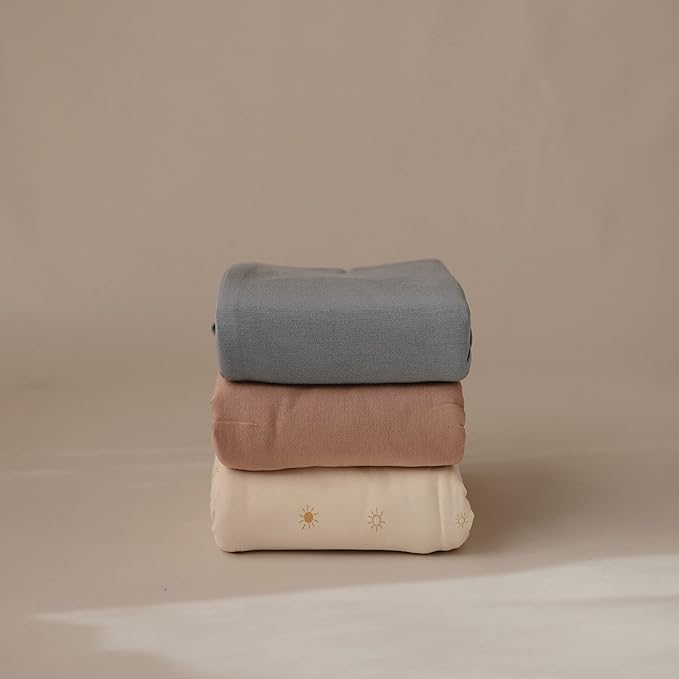 mushie Stretchy Baby Swaddle Blanket | Extra Soft & Snug Fit | 47"x47" (Blush)