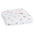 aden + anais 100% Organic Cotton Muslin Baby Blanket Crib Bedding for Newborn Baby and Toddler, Nursery Blanket for Boys and Girls, Baby Registry and Shower Gift, Safari Dreams