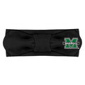 Creative Knitwear Marshall Thundering Herd Infant Girls Black Solid Hair Knot Headband Embroidered Logo - Size Newborn - 4T