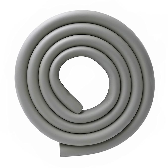M2cbridge U Shape Extra Thick Furniture Table Edge Protectors Foam Baby Safety Bumper Guard 6.5 Ft (Grey)