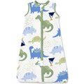 TotAha Dinosaur Toddler Sleep Sack 2T-3T-4T, 0.5 TOG Summer Light Sleeping Sacks, Soft Wearable Blanket Baby Sleep Bag with 2-way Zipper, X-Large