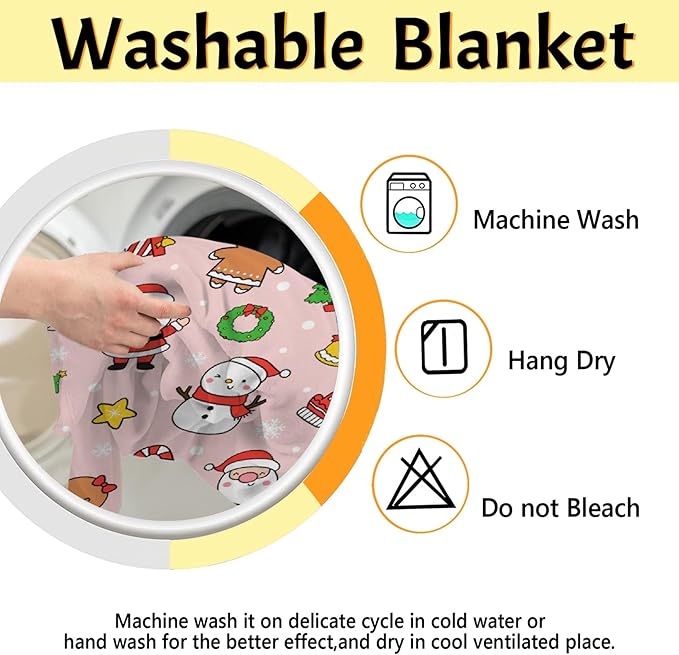 Christmas Blanket for Boys Girls - Christmas Decor for Couch/Bed/Living Room - Ultra Soft Blanket Home Decor for All Seasons,90"x120"-Familys/King Size