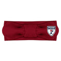 Creative Knitwear Pennsylvania Quakers Infant Girls Crimson Solid Hair Knot Headband Embroidered Logo - Size Newborn - 4T