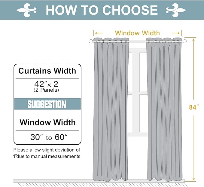 ChrisDowa Grommet Room Darkening Curtains for Bedroom and Living Room - 2 Panels Set Thermal Insulated Blackout Curtains (Cappuccino, 42W x 84L)