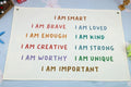 Boho Rectangular Banner Flag Pennant Wall Art Decor Gift for Baby Boy Girl Kids,Nursery Classroom Bedroom Playroom Reading Room Bedroom Decor-I Am Smart I Am Brave-Baby,Shower Birthday Christmas Gift