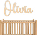 Wooden Name Signs (Natural Wood) - Personalized wood letters for girl, Baby name sign, Custom name sign nursery, Toddler girl room decor, Home decor