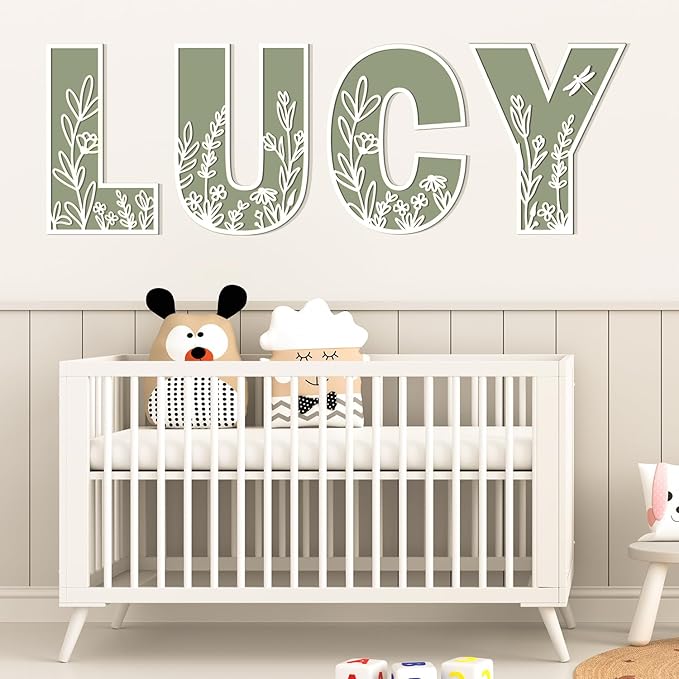 Layered 12 Inch Large Wooden Letters for Wall Decor, Flowered Paintable Wooden Nursery Letters for Crafts Wood Alphabet Letter Z for Birthday Boho Nursery Name Sign Wedding Home Decoration