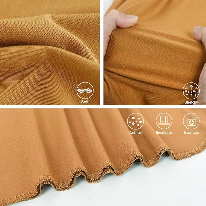 Newborn Swaddle Blanket with Hat Set Baby Swaddle Set Hospital Receiving Blankets for Girls Boys(Copper,35"*35")