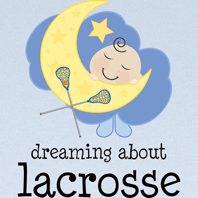 CafePress Dreaming About Lacrosse Baby Blanket, Super Soft Newborn Swaddle