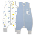 Mama Cheetah Toddler Sleep Sack with Feet 4T-5T, 0.5 TOG Organic Cotton Baby Wearable Blankets with Legs, Baby Sleeping Bag for Walkers, Early Walker X-Large