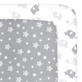 Mini Crib Sheets (38" X 24"), Fitted Portable/Mini-Crib Sheet for Boys and Girls, Compatible with Dream on Me, Delta Porta Crib and Arms Reach Ideal Cosleeper